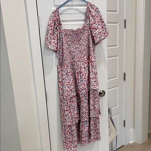 Draper James floral on or off the shoulder dress
